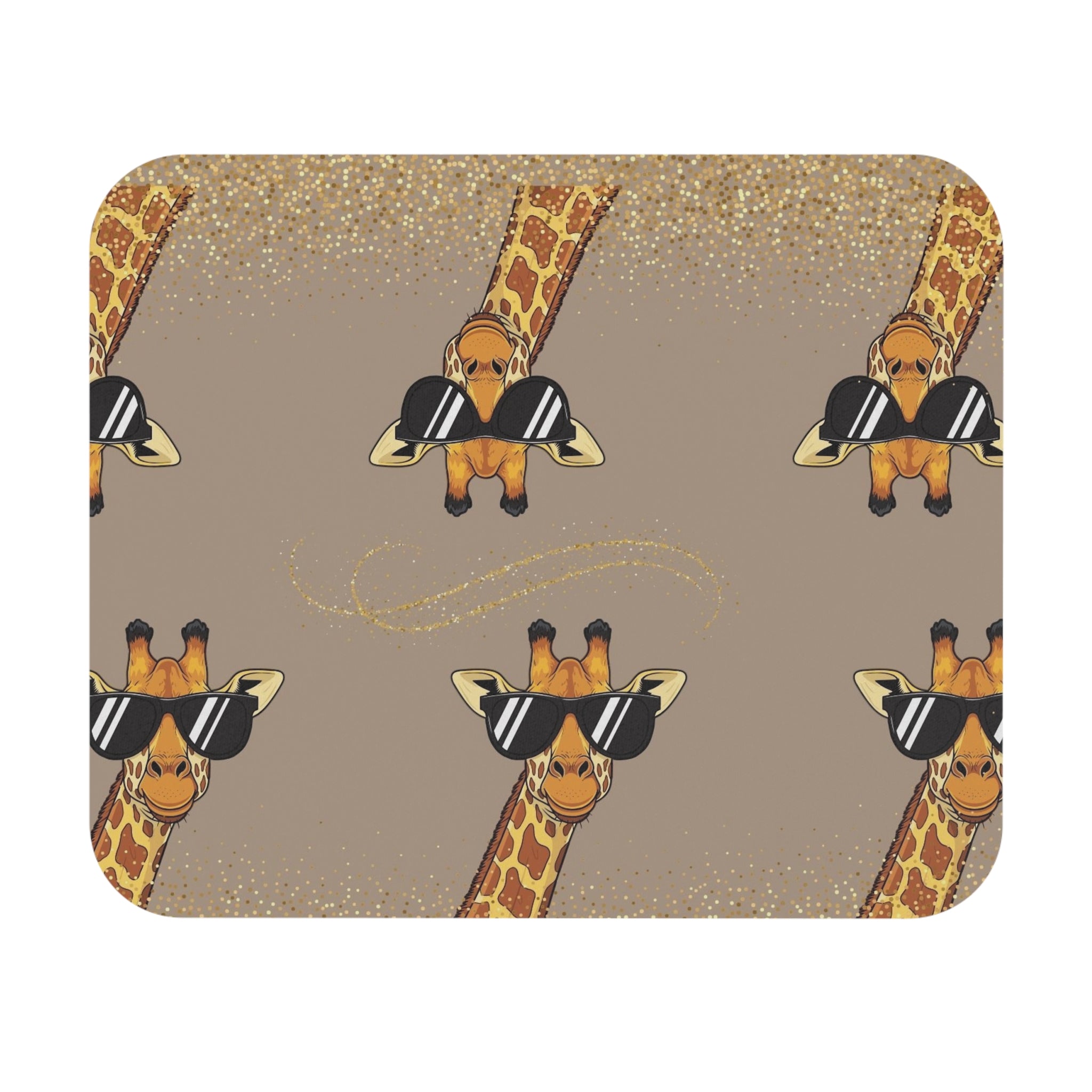Cool Sunglasses Giraffe Mouse Pad — Fun Desk Accessory for Kids & Animal Lovers