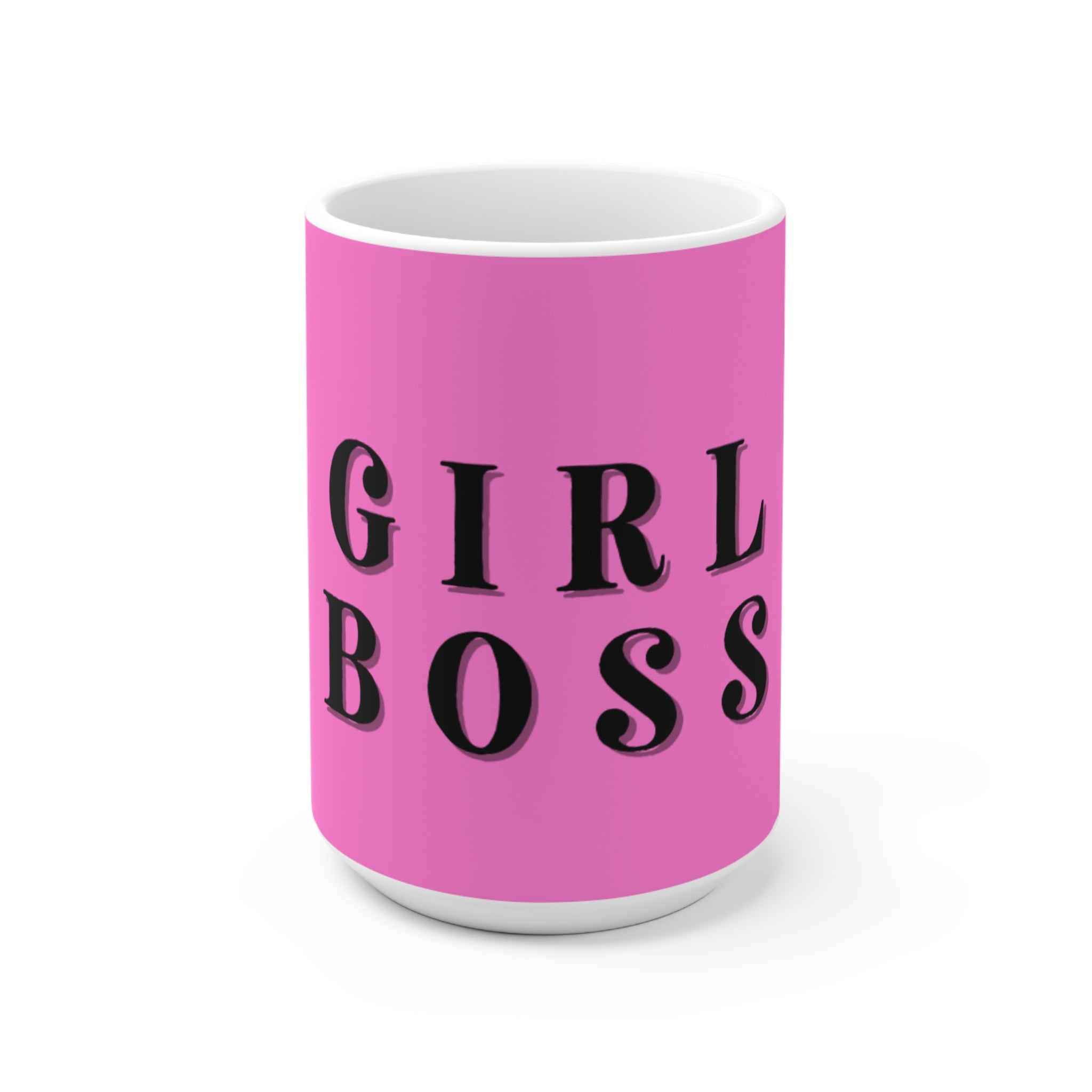 Girl Boss Pink Ceramic Mug — Empowerment Coffee Cup
