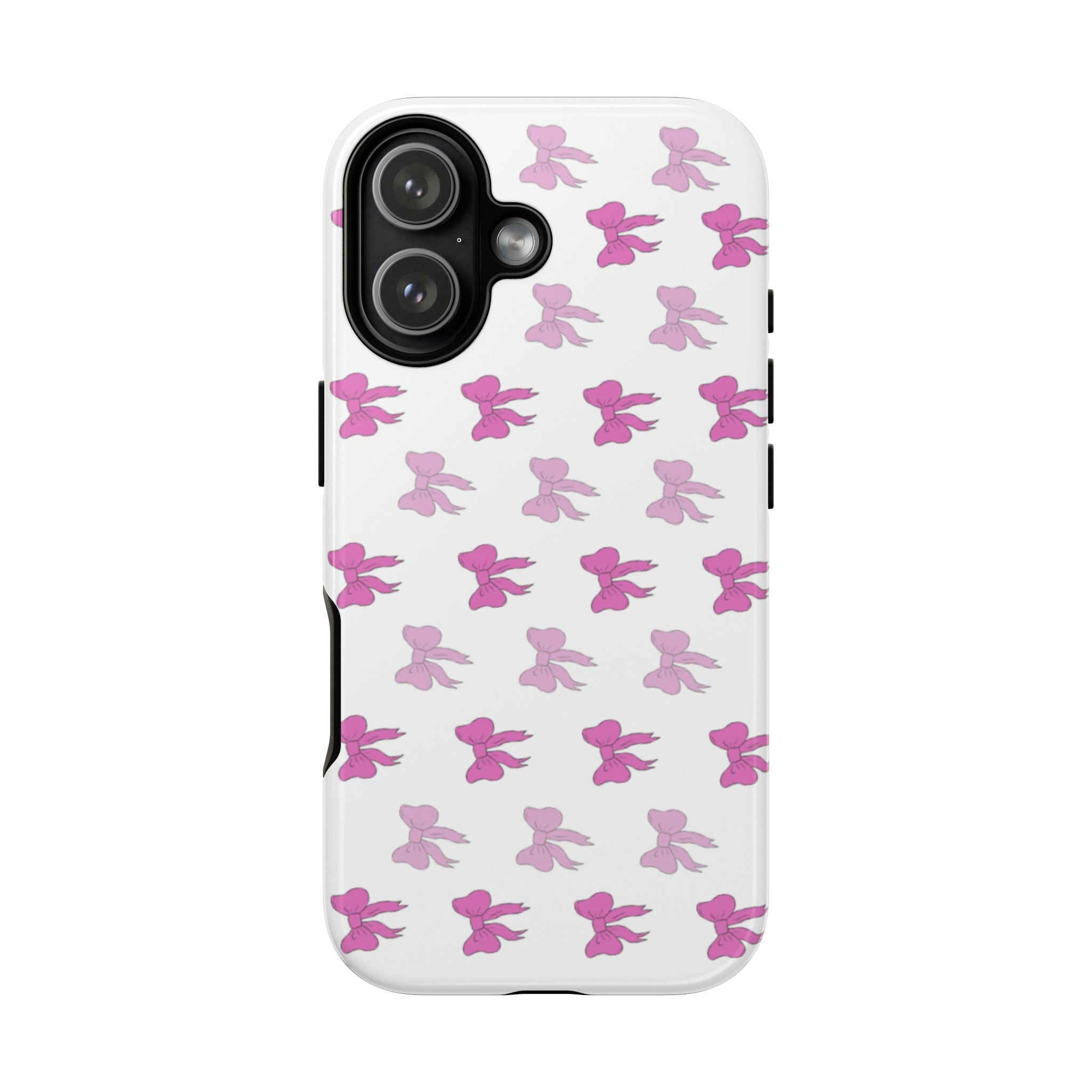 Pink Bear Pattern Phone Case — Cute Protective Tough Case