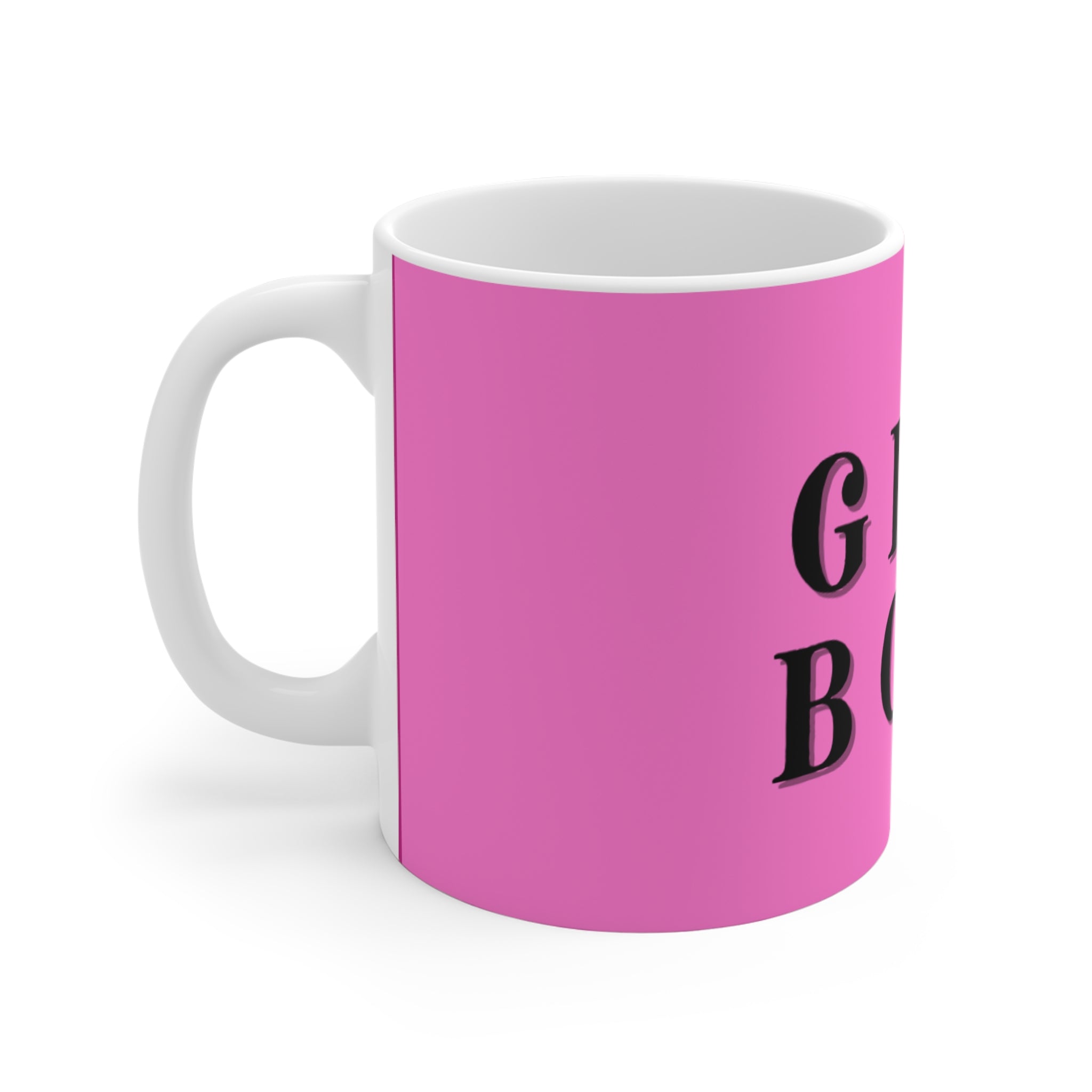 Girl Boss Pink Ceramic Mug — Empowerment Coffee Cup