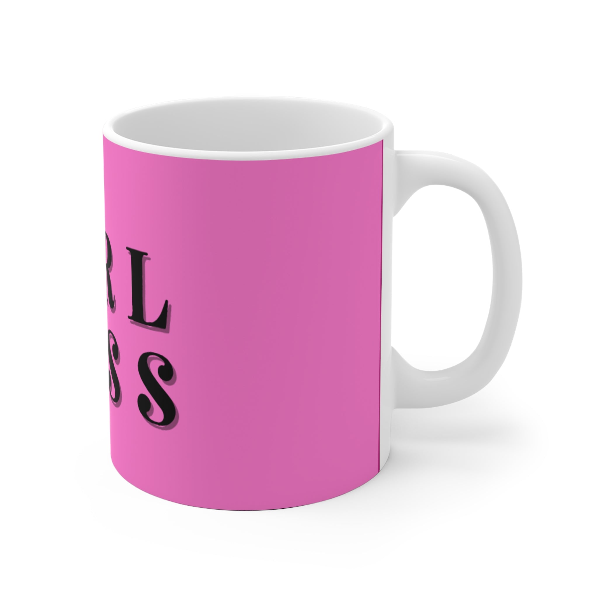 Girl Boss Pink Ceramic Mug — Empowerment Coffee Cup