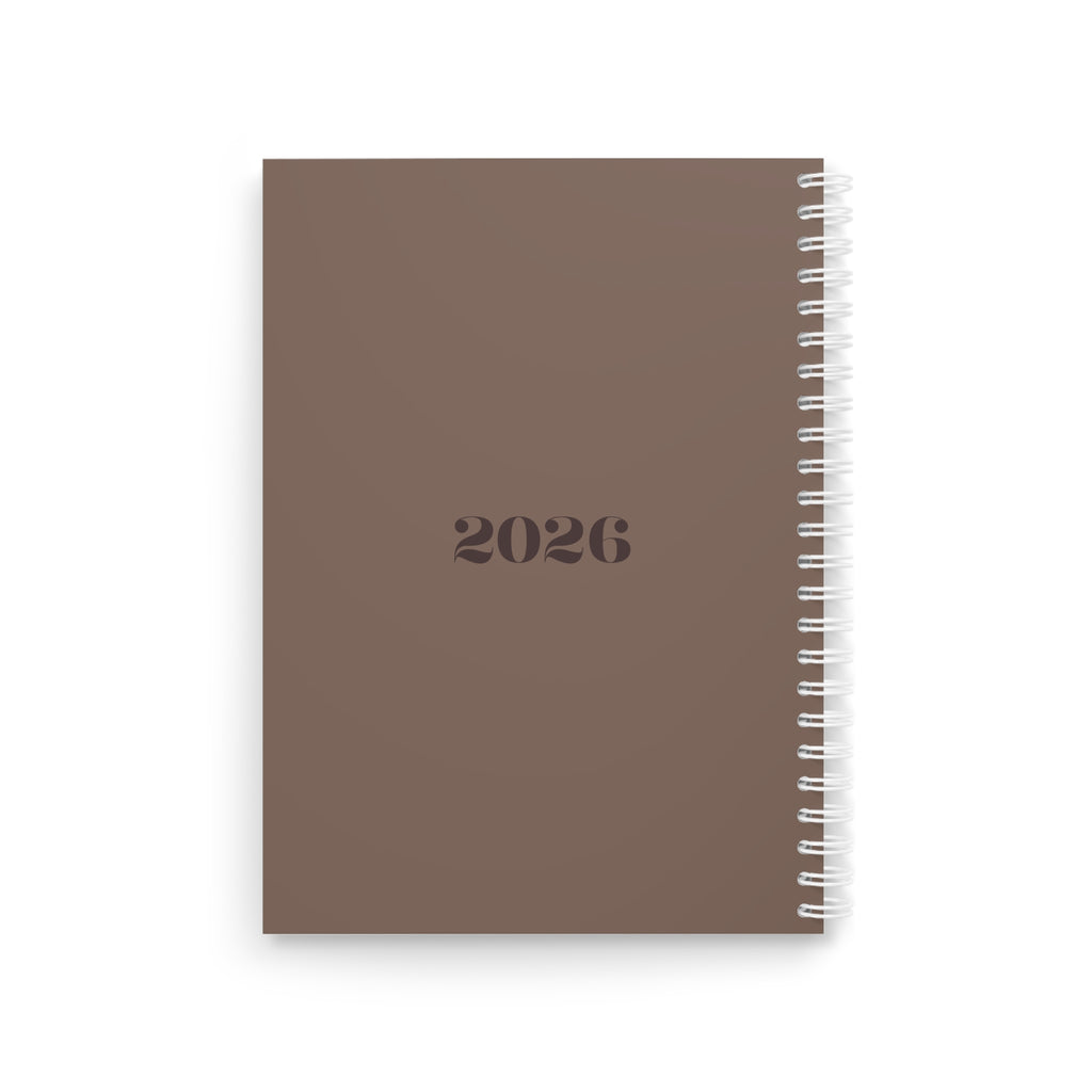 2026 Owl Journal Spiral Notebook — Cute Brown Owl My Journal Planner
