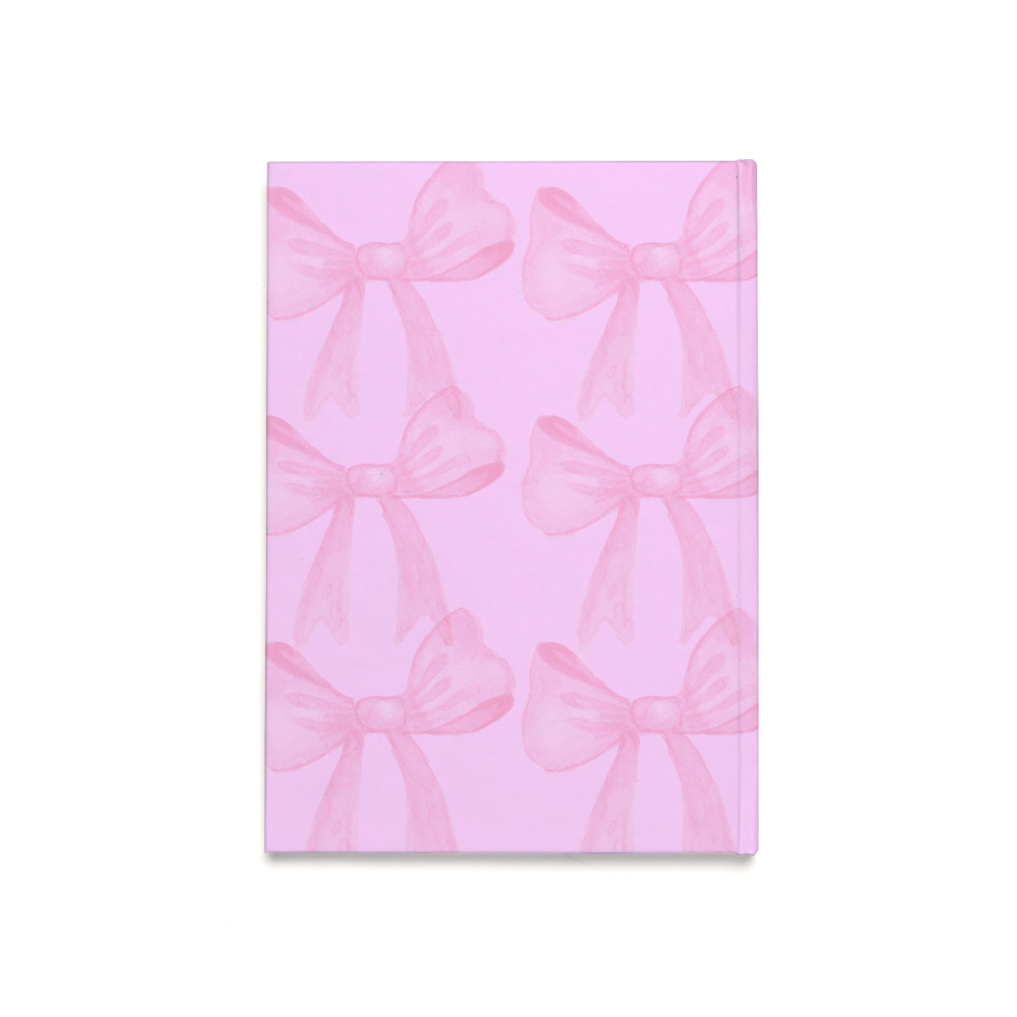 Hardcover Journal — Pink Ribbon Bow A5 Notebook ("My Journal" 2026)
