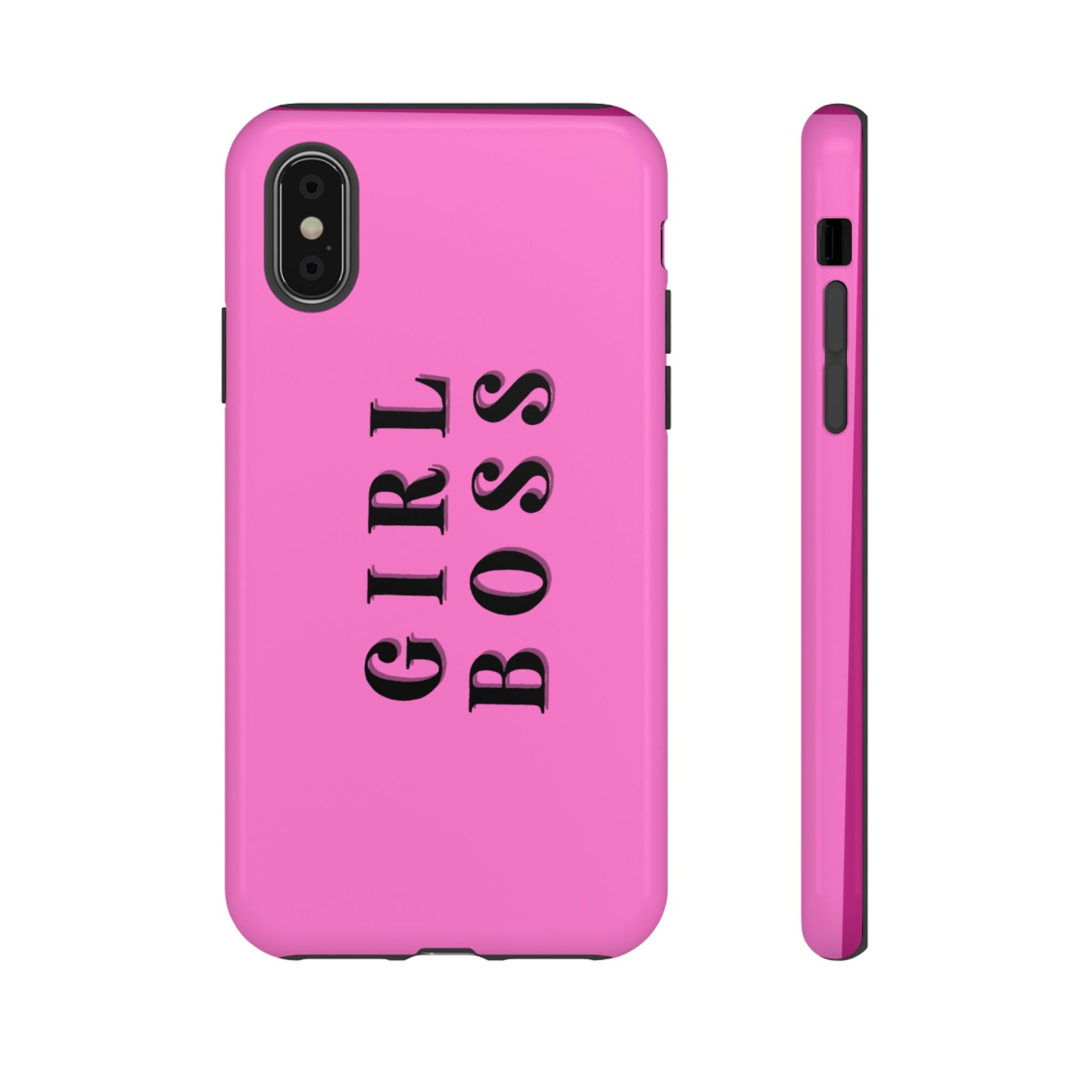 Phone Case — 'GIRL BOSS' Pink Tough Protective Case