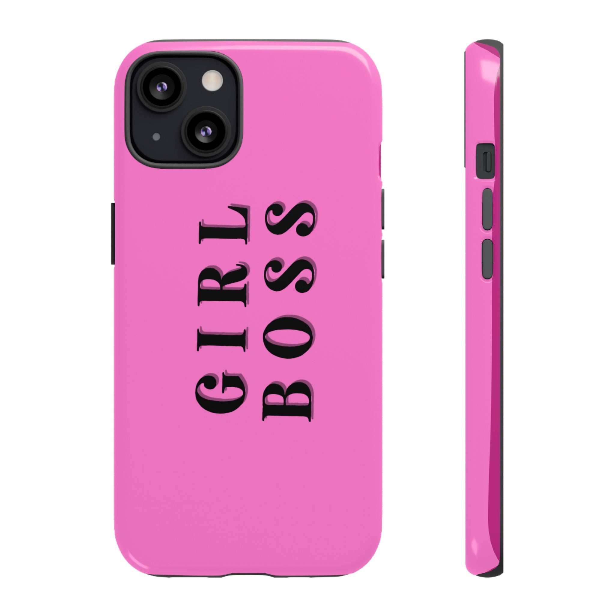 Phone Case — 'GIRL BOSS' Pink Tough Protective Case